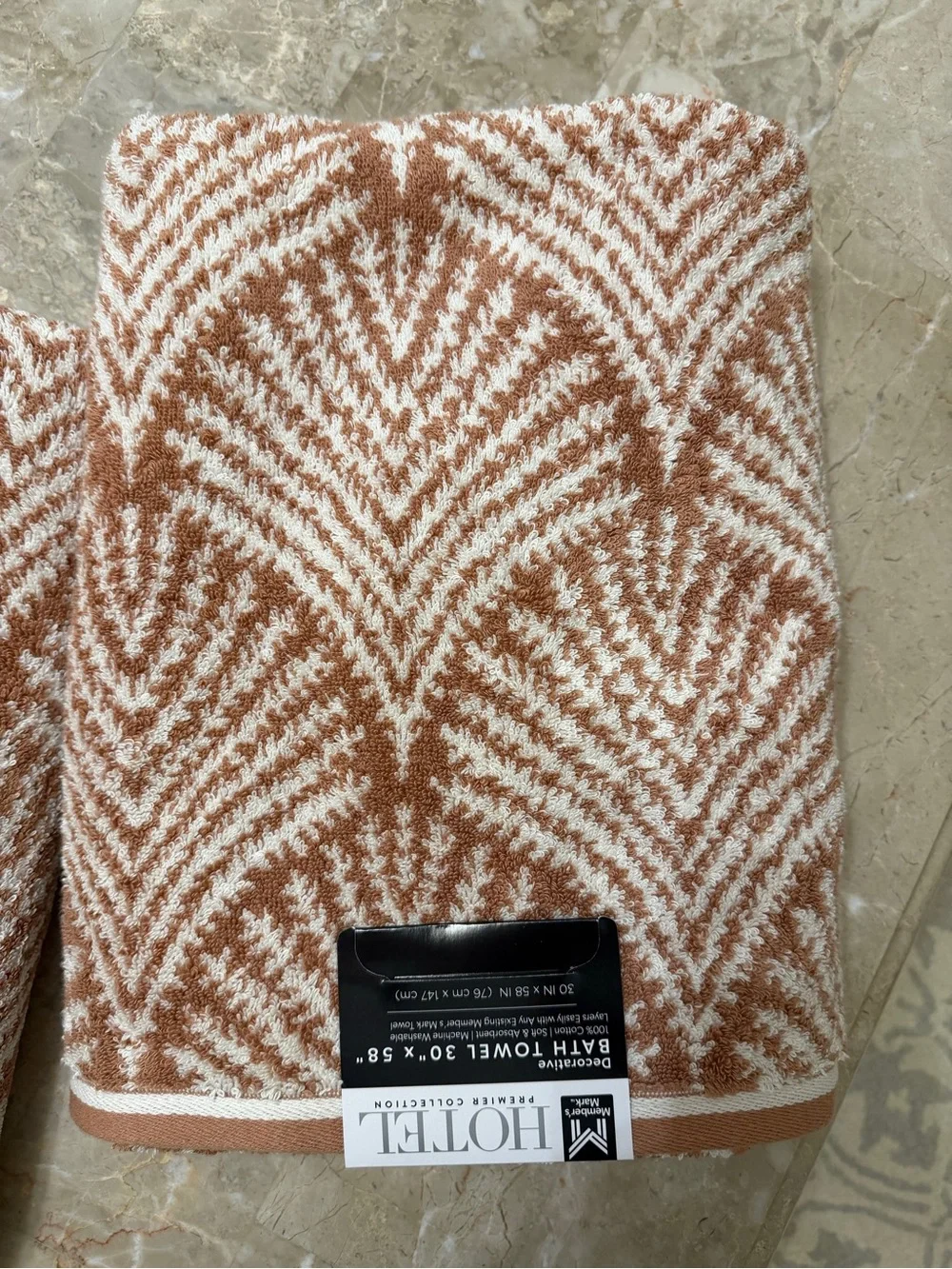 Member’s Mark Hotel Premier Collection Bath Towel Set Of 2 Rustic Terracotta